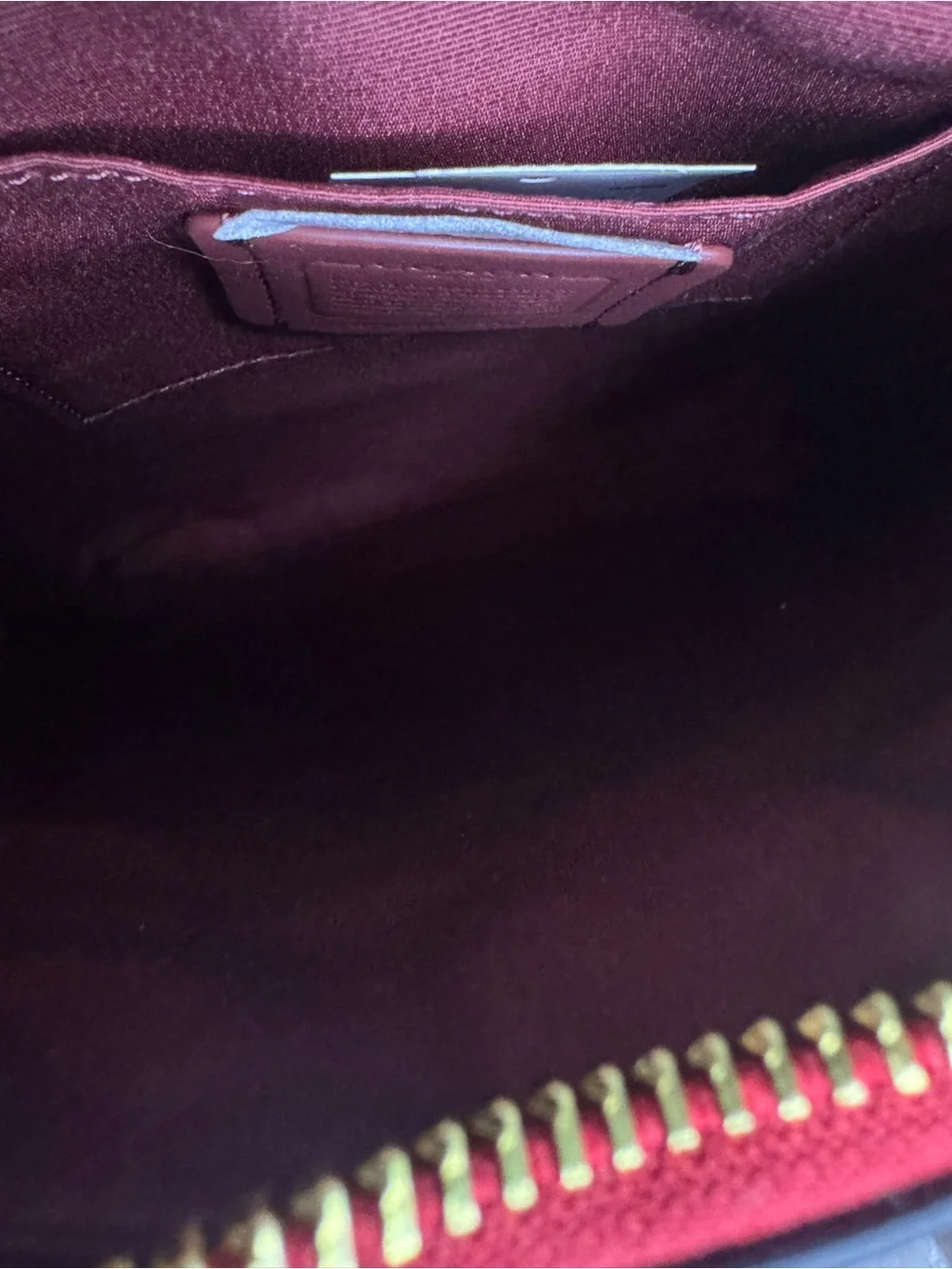 #403 Coach NWT Crossgrain Mini Rowan File Red Crossbody Bag